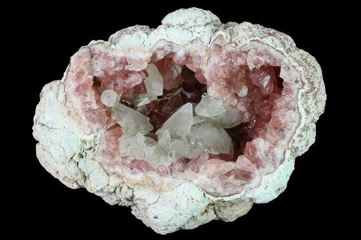 Sparkly, Pink Amethyst Geode Half - Argentina #170168